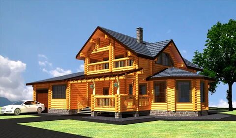 Бревенчатый дом под ключ проекты