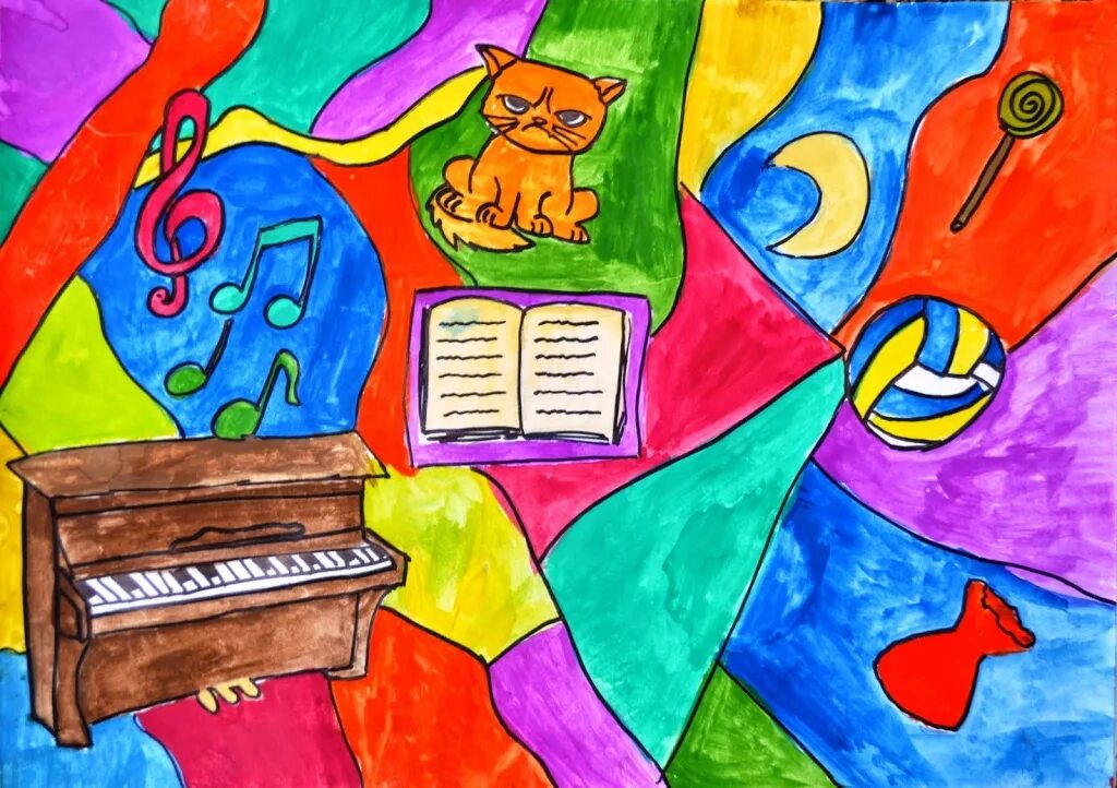 рисунок на тему мои увлечения. яркий и загадочный мир художницы ilene meyer. представление дши. представление дши. дети на музыкальном занятии.