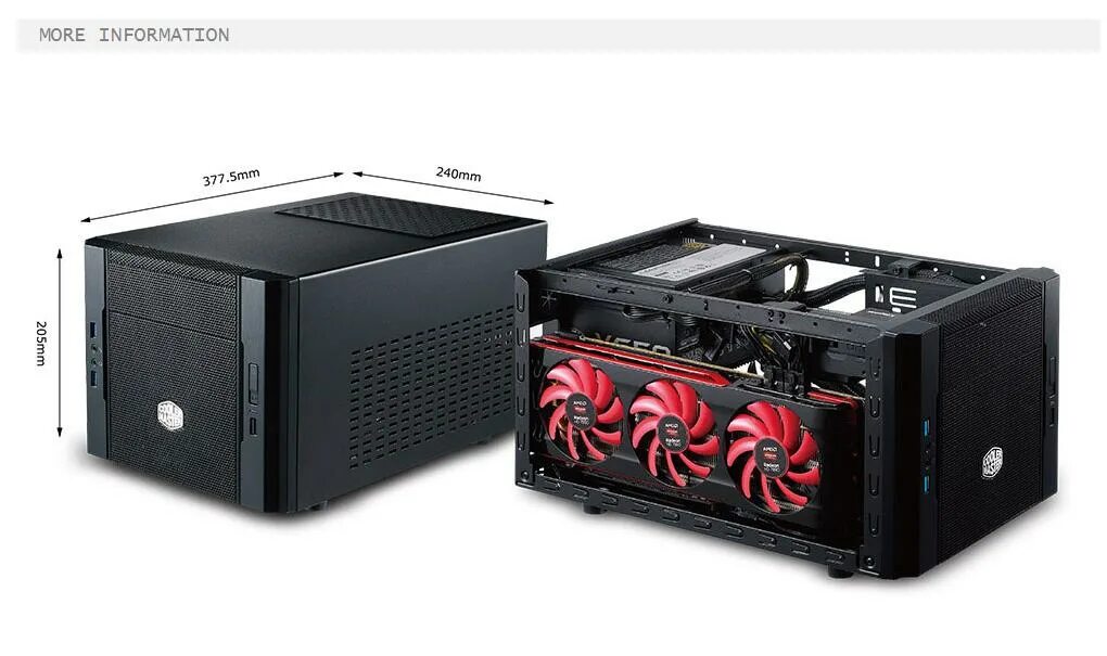 Кулер elite. Cooler Master Elite 130 Black Mini-ITX. Cooler Master 130 ITX ITX. Корпус Cooler Master Mini-ITX. Cooler Master Case Mini ITX.