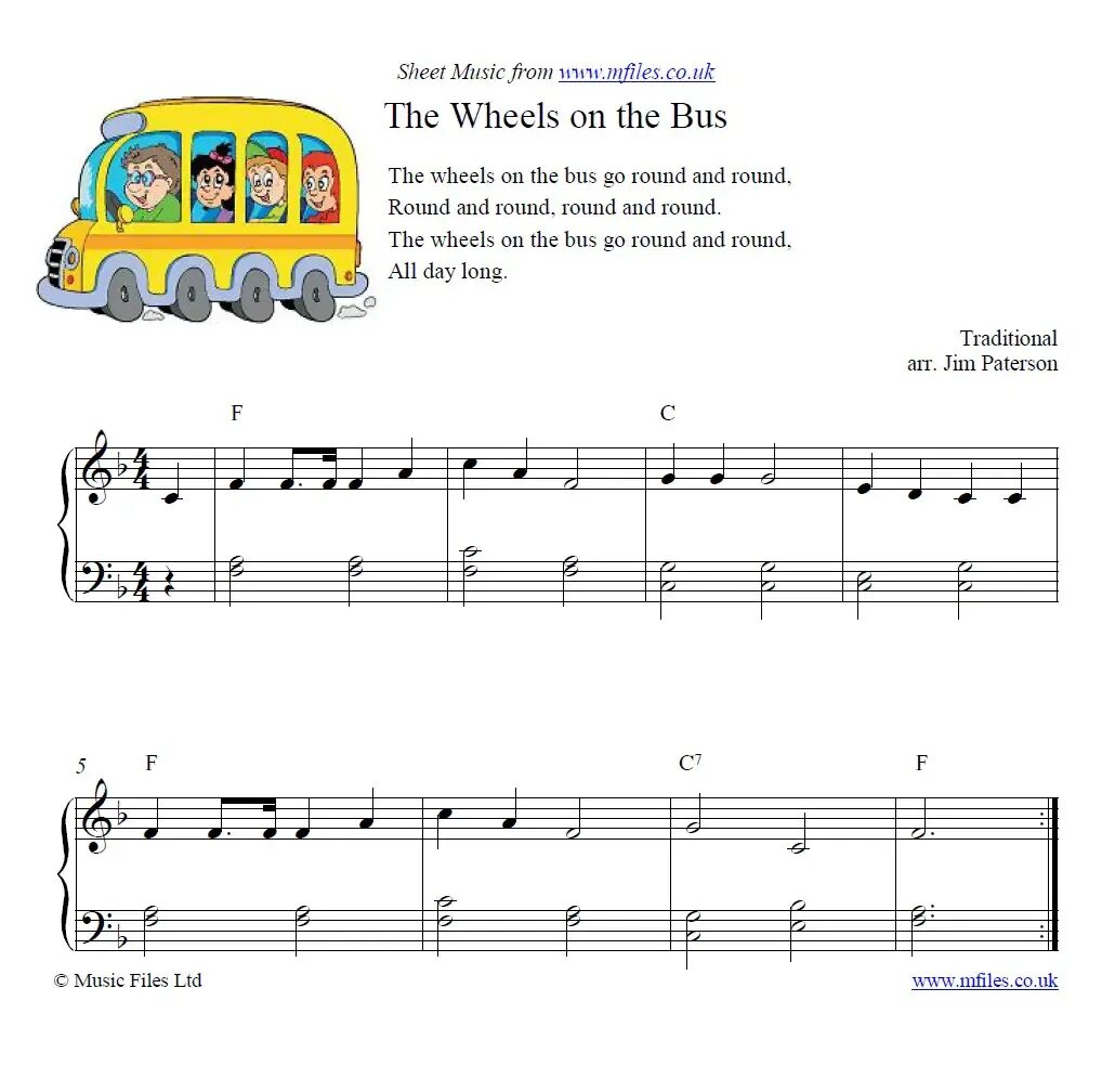 The Wheels on the Bus Ноты. The Wheels on the Bus Ноты для фортепиано. Песенка the Wheels on the Bus. Автобус с нотами. Busing песни