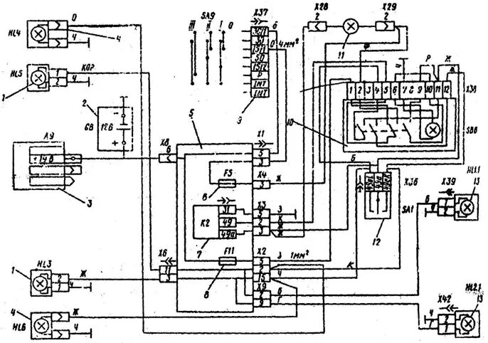 Схема подключения поворотов ЗИЛ 4331. Схема поворотников МТЗ 82.1. Схема подключения реле поворотов ЗИЛ 4331. Схема аварийной сигнализации МТЗ 82.1.