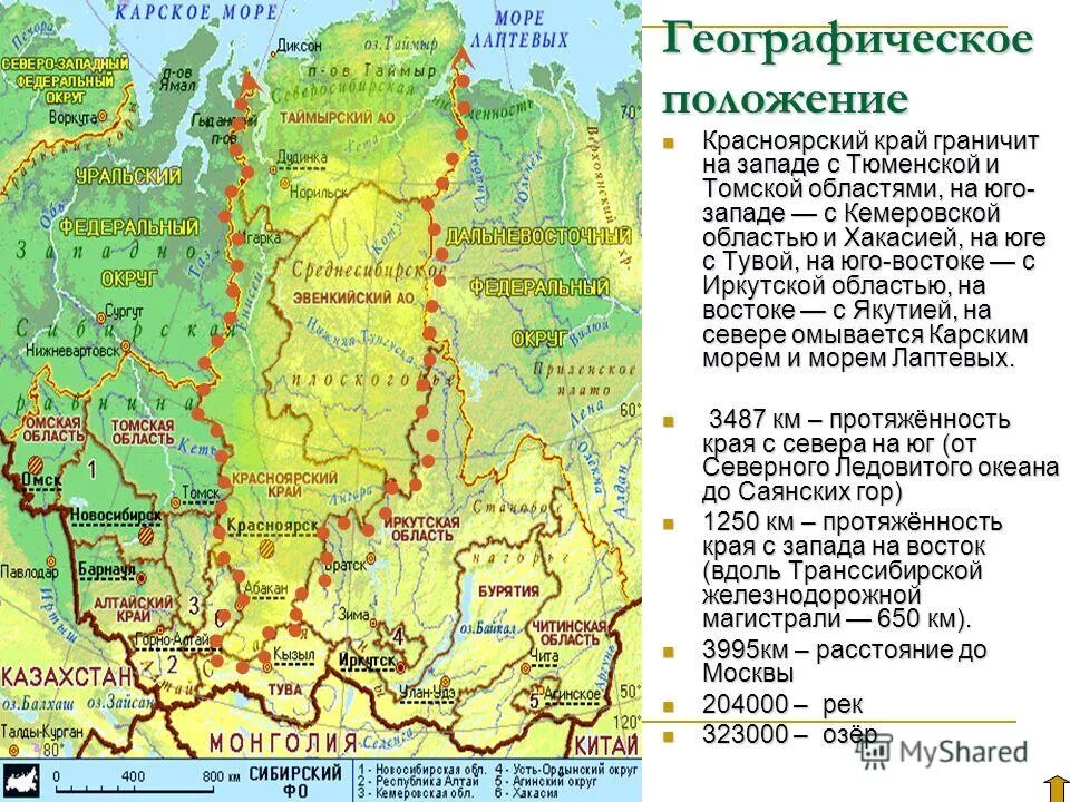 Красноярский край сведения