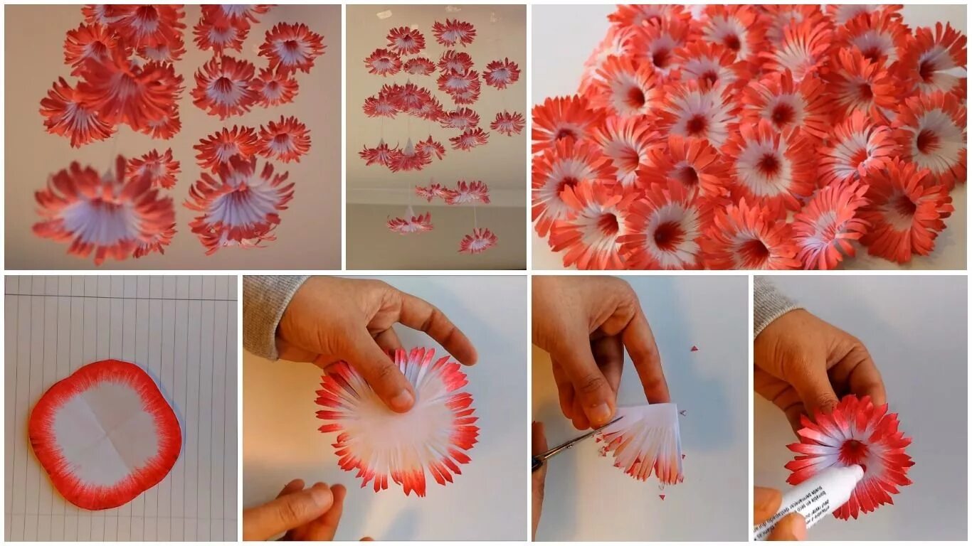 Своими руками из простого материала. Цветы своими руками. Цветок из бумаги простой. Цветы из разных материалов своими руками. Поделка цветы из бумаги своими руками.