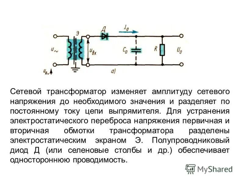 Трансформатор изменяет напряжение