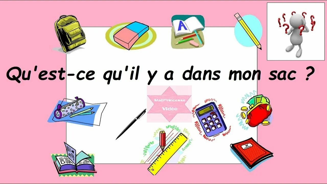 Dans mon. Mon sac - c est. mon sac est plein. mon sac sport.