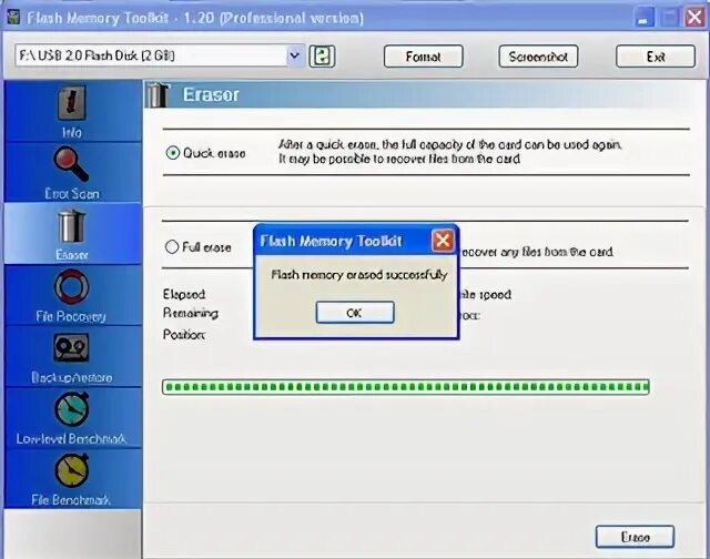Flash memory toolkit