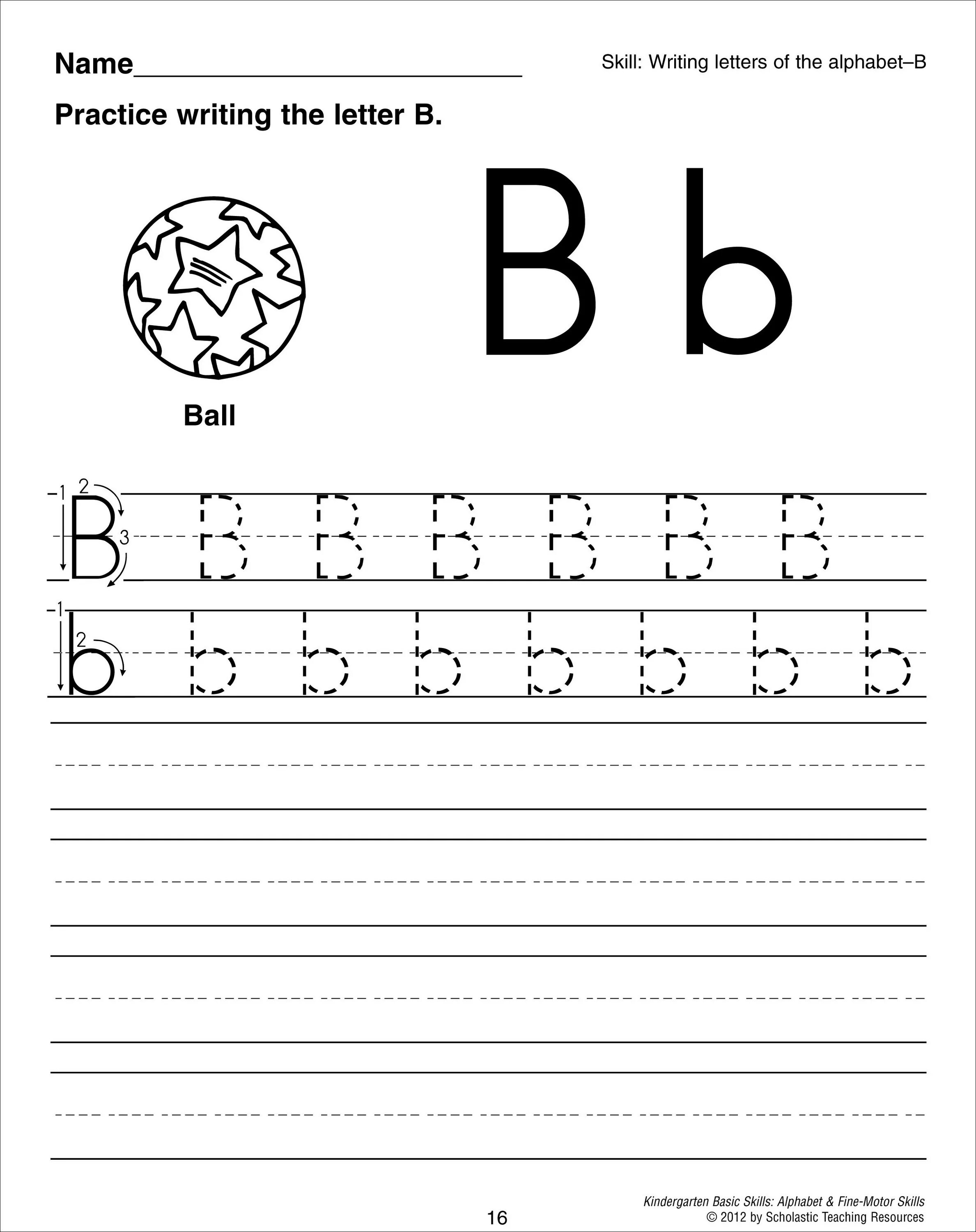 1 write and name the letters