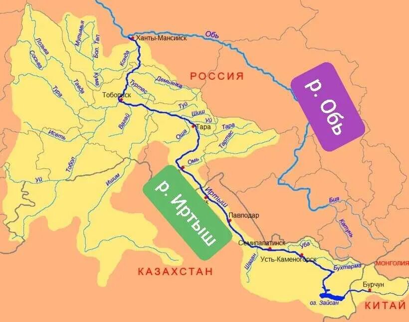 Притоки обь иртыш. Бассейн реки иртыш на карте. реки обь иртыш тобол на карте. исток и устье реки иртыш на карте. схема течения реки обь.