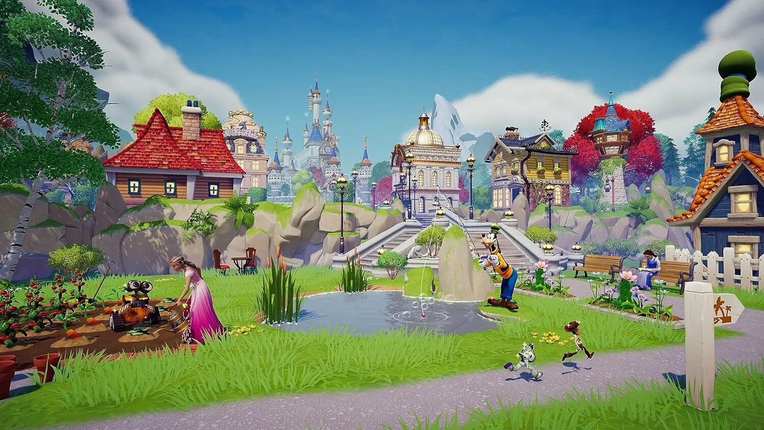 Disney dreamlight valley. Парк уолт дисней в париже. Парк диснейленд в америке. Disney horizons. Disney horizons.