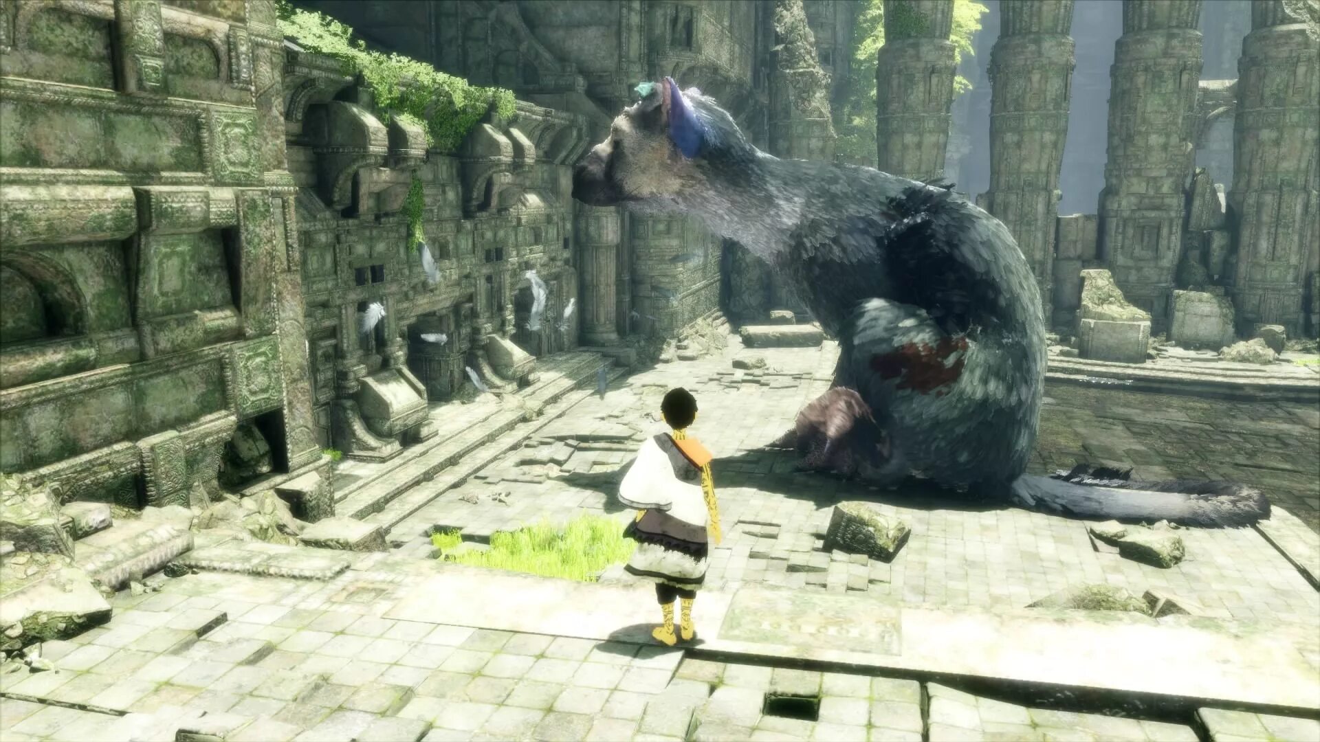 The last Guardian ps4. Игра the last Guardian. The last Guardian геймплей. ТРИКОХА the last Guardian. Guardian ps4