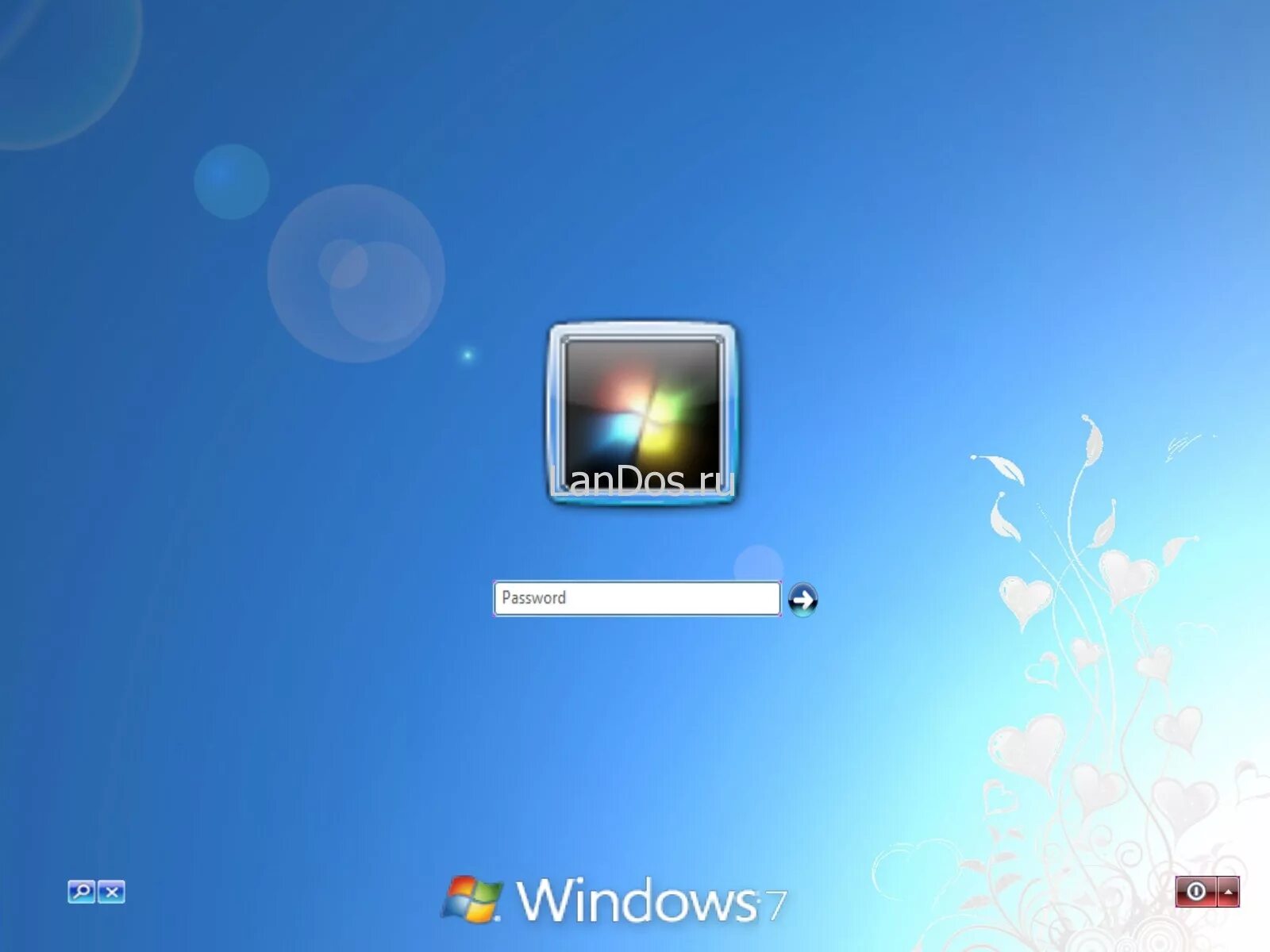 Пароль на компьютер. Пароль Windows. Виндовс 7. Экран ввода пароля.