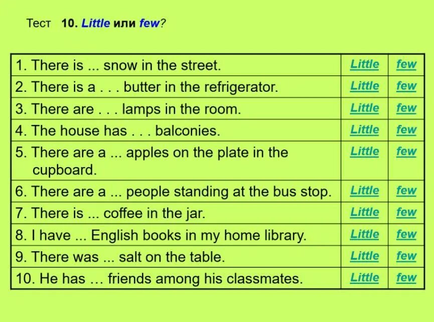 Few или little. Таблица a few a little. Таблица few a few little a little. Употребление few a few little a little. A few a little things