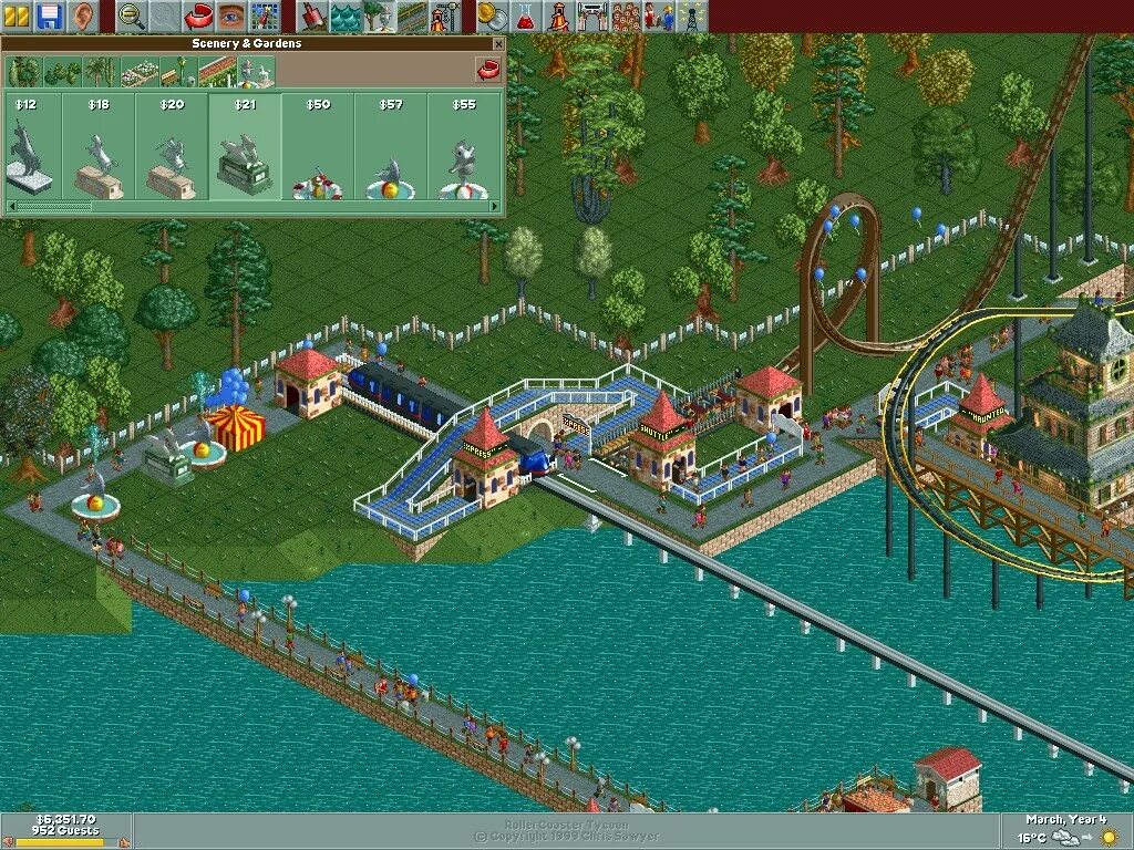 Rollercoaster Tycoon 1999. Rollercoaster Tycoon 2000. Карусельный Магнат игра. Rollercoaster Tycoon 1.