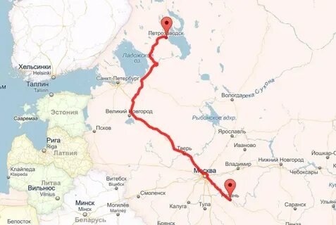 Смоленск мурманск расстояние