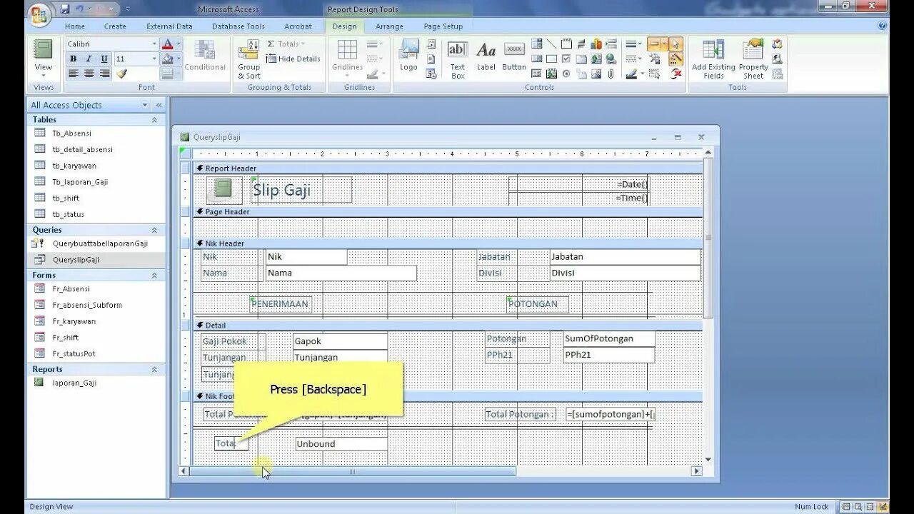 MS access. Vba access 2007. Access load