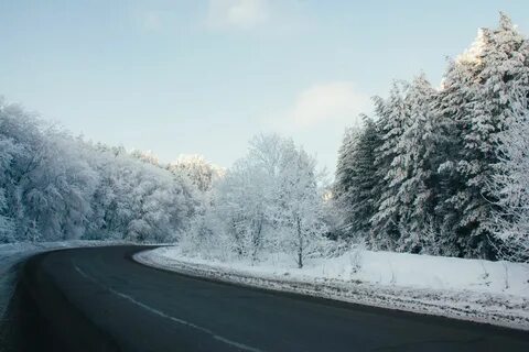 Дорога через снег