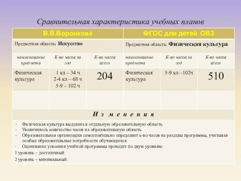 Анализ адаптированной программы