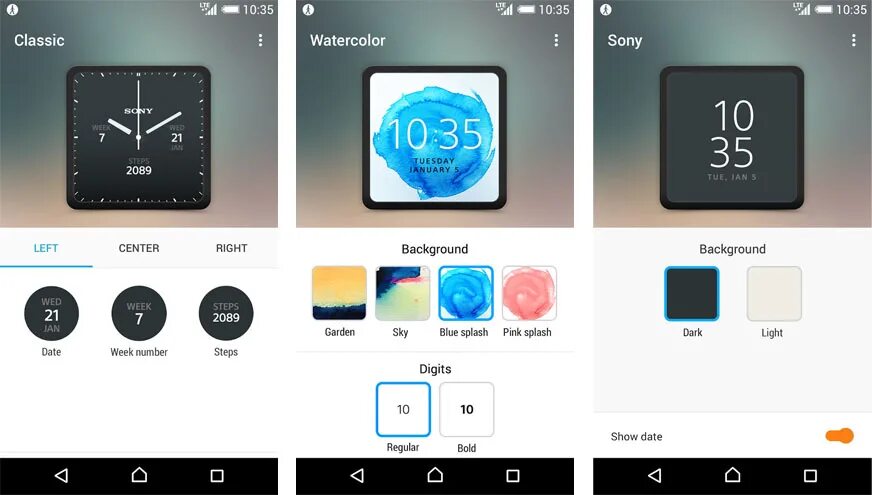 Как удалить ненужные циферблаты. Sony smartwatch 2 циферблат новый. циферблаты для sony smartwatch 3. электронные циферблаты big dat для смарт часов sony smartwatch 3. sony smartwatch 3 приложение.