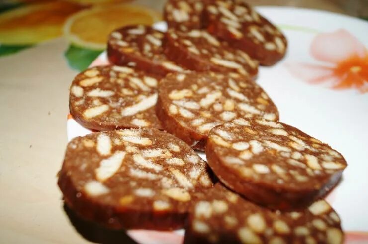 Печенье колбаса рецепт с фото Рецепт колбаски из печенья с какао и маслом