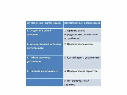 Естественная организация