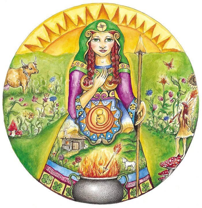 Кельтская богиня Бригид. Кельтская богиня Бригитта. Бригит богиня Имболка. Бригитта богиня кельтов.