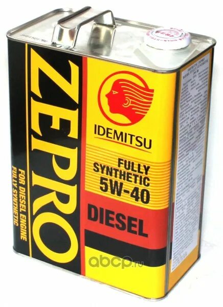 Масло идемитсу дизель. Idemitsu Zepro Diesel 5w-40 4л. Zepro Diesel 5w-40. Zepro Diesel Pao 5w-40 4 л. Масло моторное Idemitsu Zepro Diesel f-s CF 5w40 (4л).