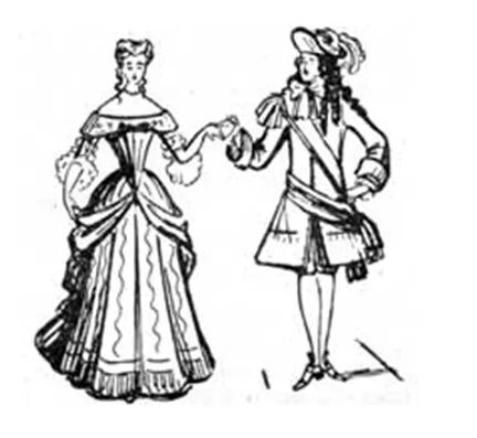 Полонез 19 века на балах. Полонез танец 17 век. Эскиз костюма Западной Европы 17 века. Полонез платье эпохи Петра 1.