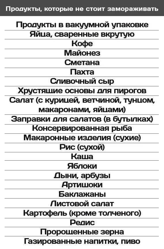 Сколько можно хранить заморозки