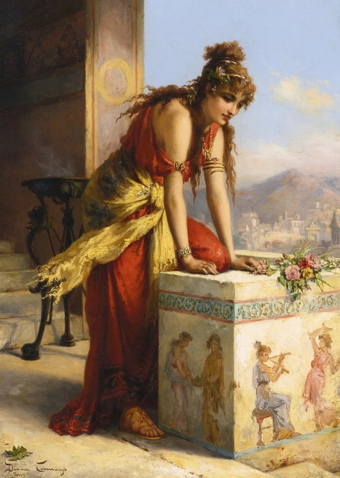 Античные образы. Жозеф Команс (Pierre Olivier Joseph Coomans), 1816.... Художник Pierre Oliver Joseph Coomans. Пьер Оливье Жозеф Куманс (Pierre Oliver Joseph Coomans, 1816 - 1889). Бельгийский художник Joseph Coomans (1816-1889).