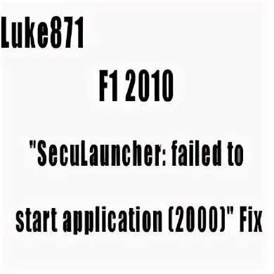 Seculauncher failed