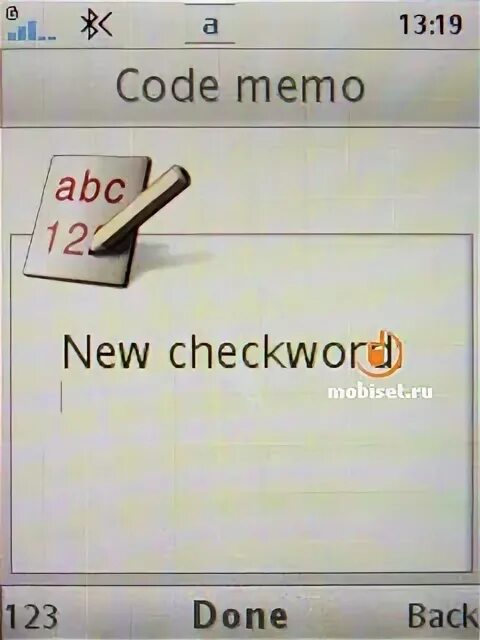 User checkword