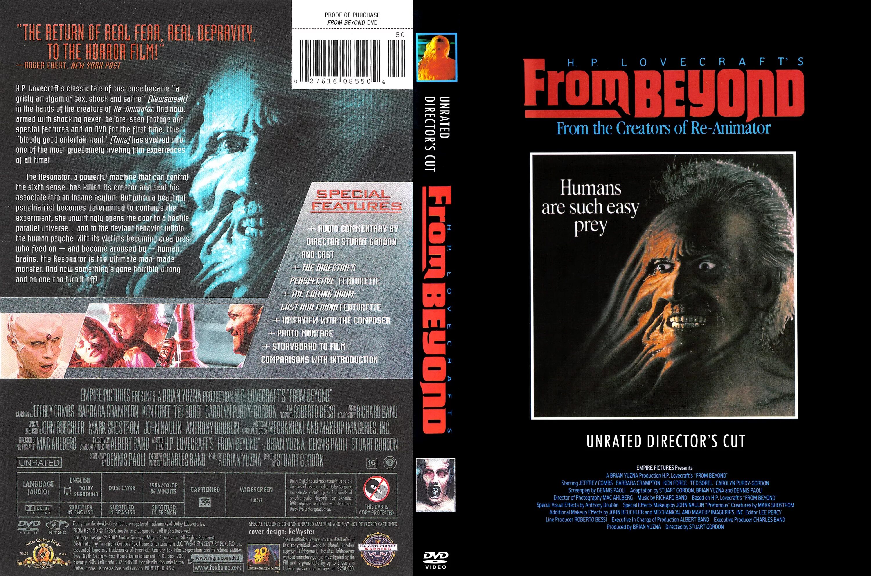 Извне даты. Извне from Beyond (1986) Постер. Извне фильм 1986 обложка.