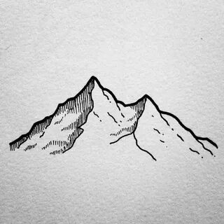 Картинка нарисованных гор