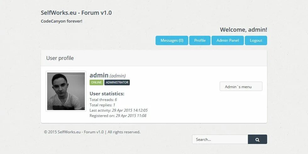 Act forum php. User profile menu. профиль пользователя php. user profile design admin panel. user profile menu mobile.