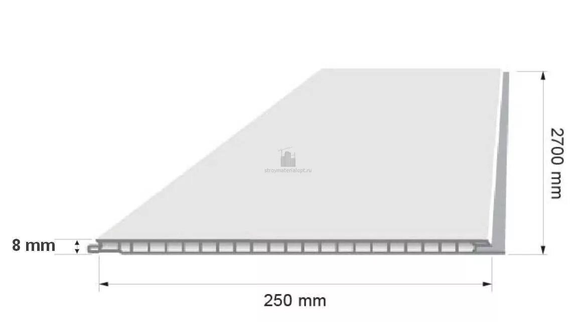 Пвх для потолка размеры. Панель ПВХ Бьянко 8 мм 2700х250 мм. Панель ПВХ 20 мм. Панель ПВХ белая матовая 2700x250x8мм. ПВХ вагонка 8мм ширина 250.