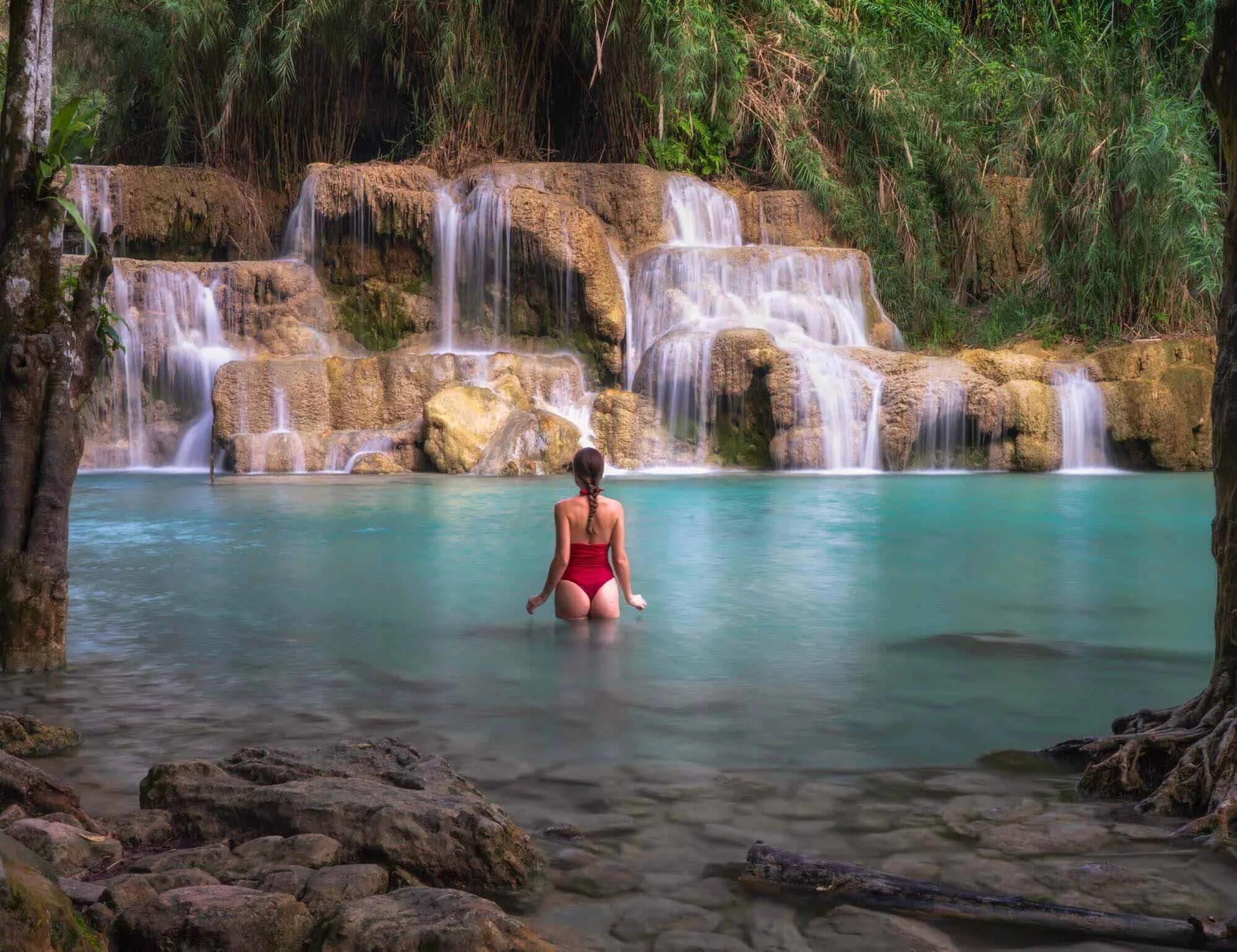 Водопад Луанг Прабанг. Водопад Лаос Луангпхабанг. Водопад Куанг си Лаос. Водопад тат Куанг си. Анаконда куанг манг чжи зай на русском