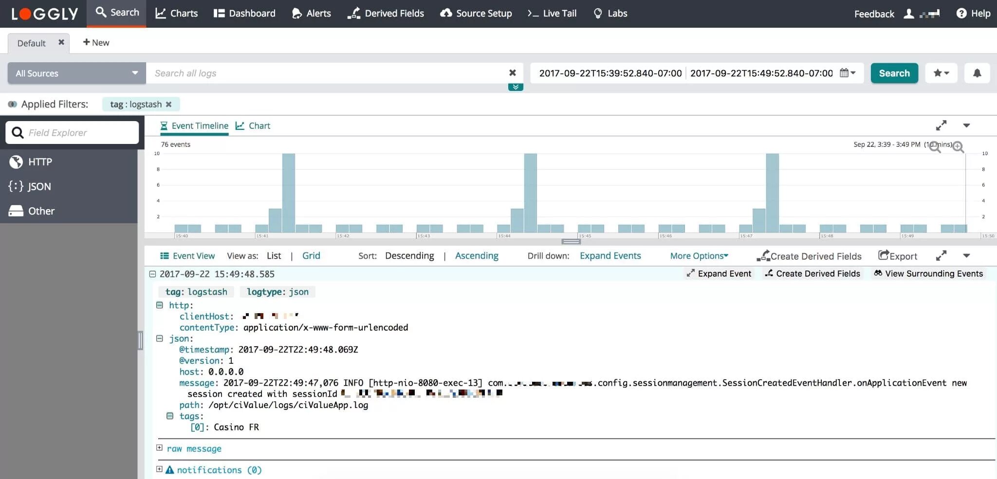 Filters json