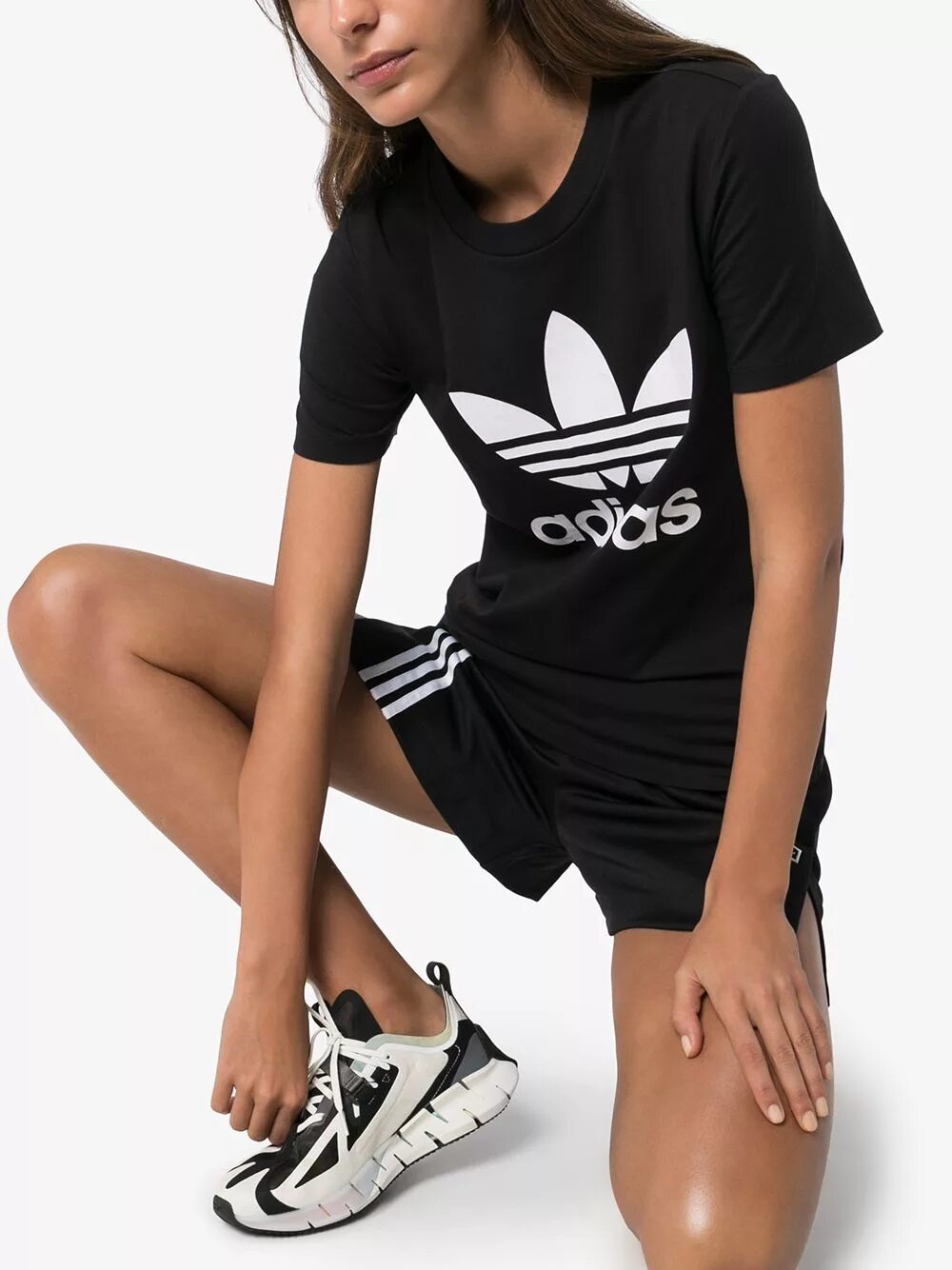 Футболка adidas Originals Originals TREFO. Футболка adidas Originals Trefoil. Черная майка адидас ориджинал. Футболки адидас женские Ориджиналс. Adidas woman