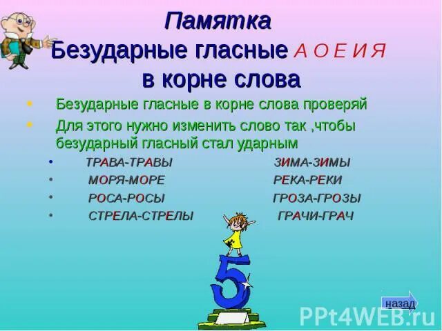 Безударные гласные в корне слова дождь. Безударные гласные в слове трава. Безударная гласная и корень в слове трава. Памятка правописание безударных гласных в корне слова. Безударная гласная в корне памятка.