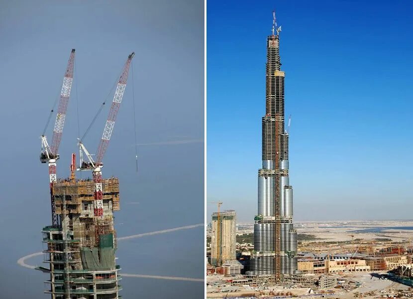 Башня Бурдж Халифа стройка. Башенный кран Бурдж Халифа. Бурдж Халифа 2007. Бурдж Халифа 2023.