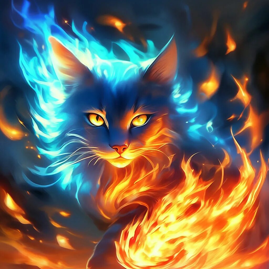 Огненная кошка фото