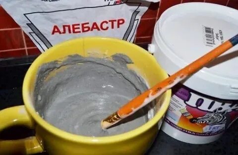 Застывание алебастра