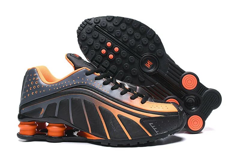 Цена хороших кроссовок. Nike Shox r4 Black. Nike Air Shox r4. Кроссовки найк шокс мужские. Найк шокс оранжевые.