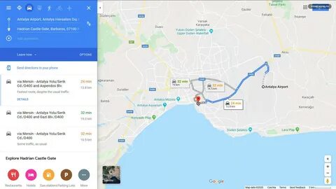 Сколько ехать от аэропорта до отеля