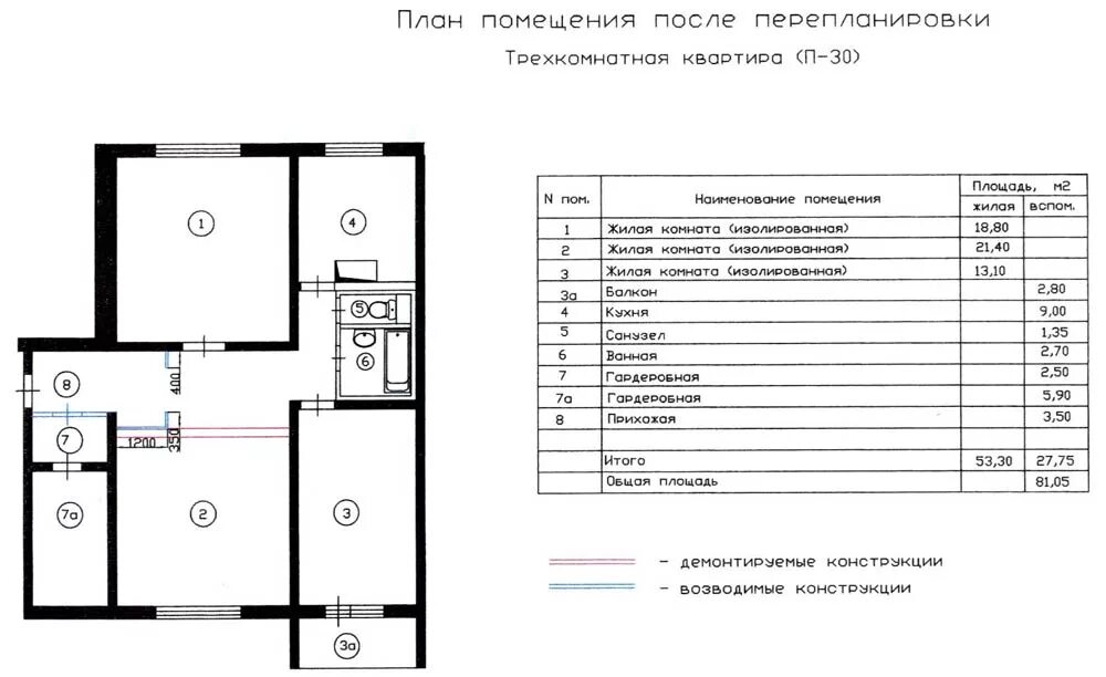 Квартира п 30. Планировка п-30 трехкомнатная с размерами. Перепланировка п 30 трехкомнатная. П30 перепланировка трешки. Дом п-30 планировка трехкомнатной квартиры.