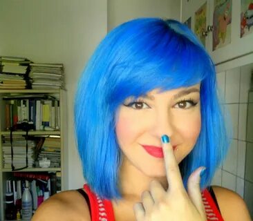 He s got blue hair