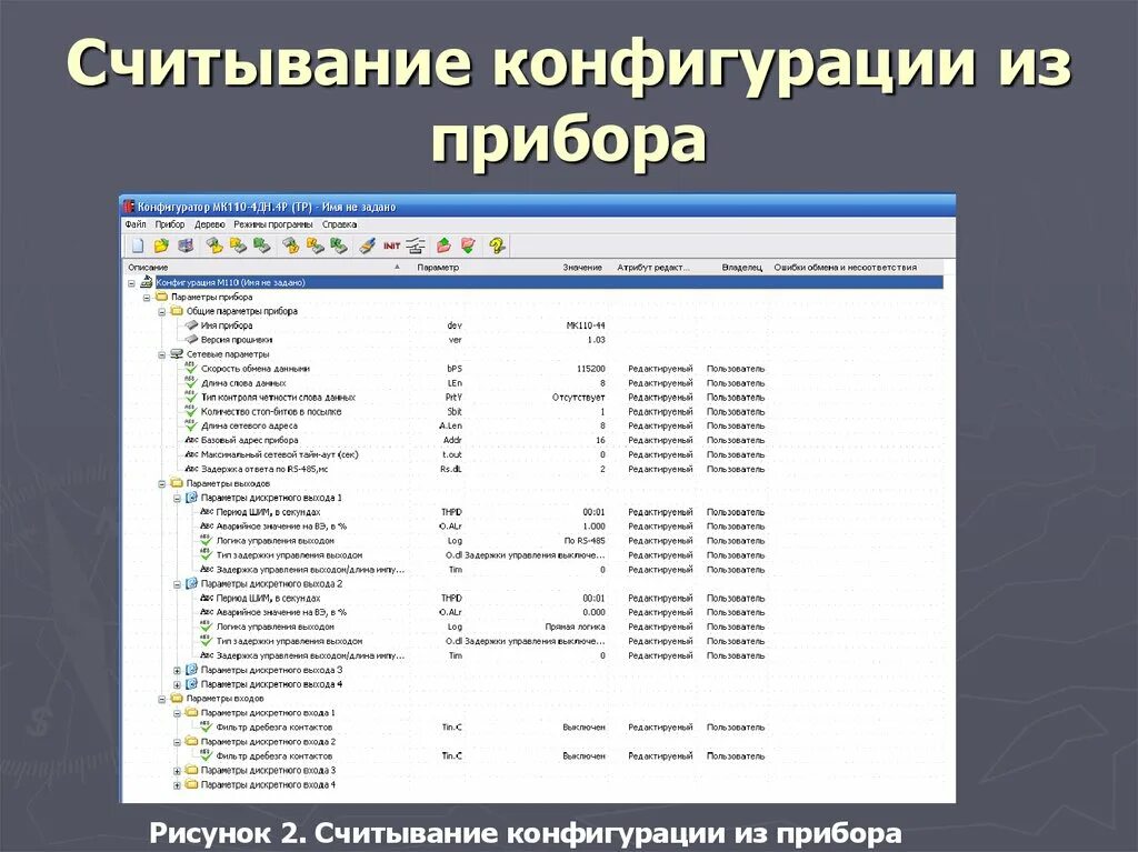 Конфигурация прибора. Прибор конфигурации для программы.. т конфигурация приборов. аппарат конфигурируемого управления что это такое. считать конфигурацию из приборов.