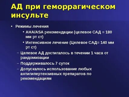 Острый геморрагический инсульт