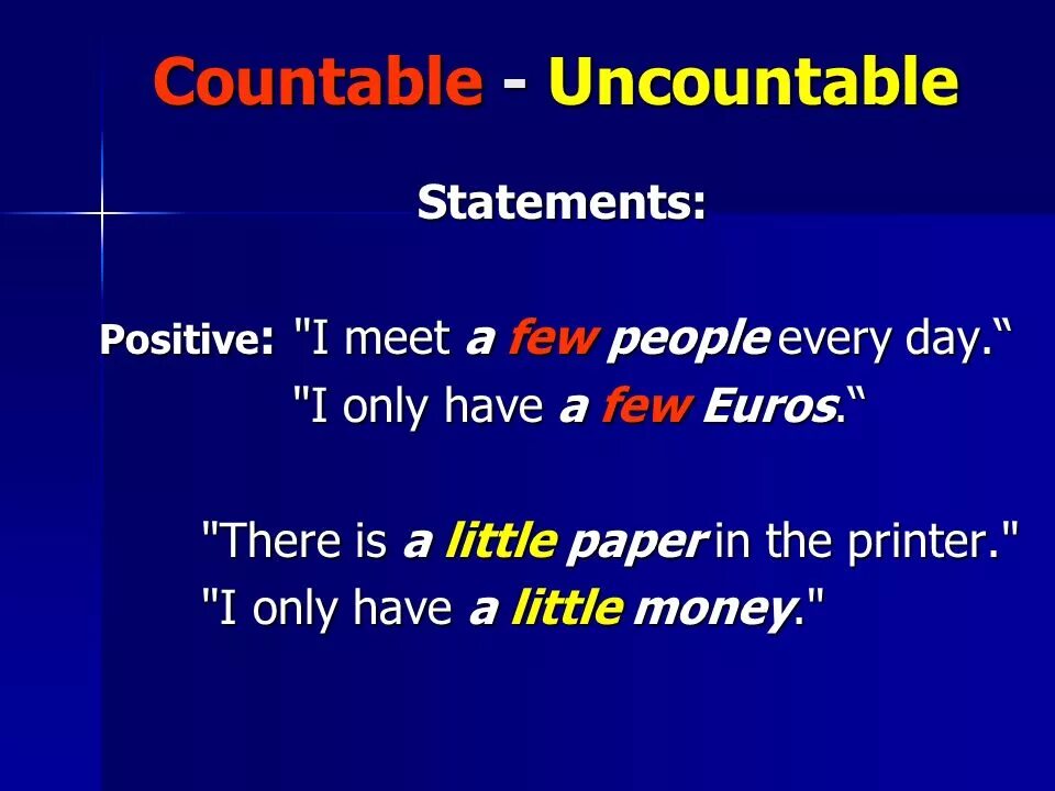 There are few people who. Few people или little people. Countable and uncountable few a few little a little. A few a little people. Countable and uncountable Nouns few a few little a little.