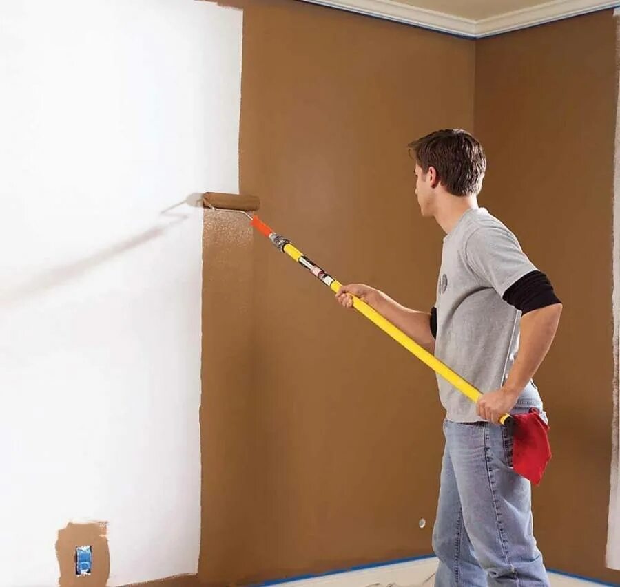 Ремонт малярные работы. Крашенные стены. Окрашивание стен. Краска для стен в квартире. Малярка стен.